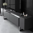 TV szekrény Yildiz - Anthracite, Silver