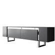 TV szekrény Yildiz - Anthracite, Silver