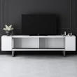TV szekrény Yildiz - White, Silver