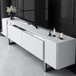 TV szekrény Yildiz - White, Silver