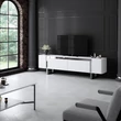 TV szekrény Yildiz - White, Silver