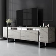 TV szekrény Yildiz - Travertine, Silver