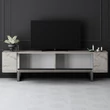 TV szekrény Yildiz - Travertine, Silver