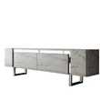TV szekrény Yildiz - Travertine, Silver