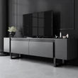 TV szekrény Yildiz - Anthracite, Black