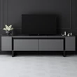 TV szekrény Yildiz - Anthracite, Black