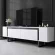 TV szekrény Yildiz - White, Black