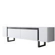 TV szekrény Yildiz - White, Black