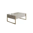 Dohányzóasztal Luxe - Travertine, Gold