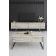 Dohányzóasztal Luxe - Travertine, Silver