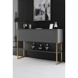 Komód Luxe - Gold, Anthracite