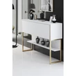 Komód Luxe - Gold, White