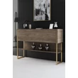Komód Luxe - Gold, Walnut