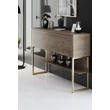 Komód Luxe - Gold, Walnut