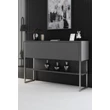Komód Luxe - Silver, Anthracite