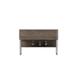 Komód Luxe - Silver, Walnut