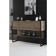 Komód Luxe - Black, Walnut