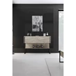 Komód Luxe - Travertine, Black