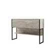 Komód Luxe - Travertine, Black