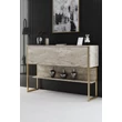 Komód Luxe - Travertine, Gold