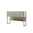 Komód Luxe - Travertine, Gold