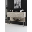 Komód Luxe - Travertine, Silver