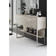 Komód Luxe - Travertine, Silver