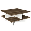 Dohányzóasztal Hamton - Walnut, White