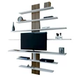 TV szekrény Zebra - White, Walnut