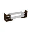 TV szekrény Sema - White, Walnut
