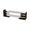TV szekrény Sema - White, Walnut