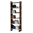 könyvespolc Order - White, Walnut