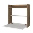 Íróasztal Laptop - White, Walnut