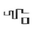 Fali polc Follow - Anthracite