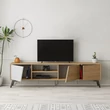 TV szekrény Fiona - Oak, White