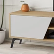 TV szekrény Fiona - Oak, White