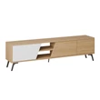 TV szekrény Fiona - Oak, White