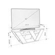 TV szekrény Pipralla - Carrara Marble