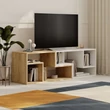 TV szekrény Glis - Sapphire Oak, White