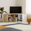 TV szekrény Glis - Sapphire Oak, White