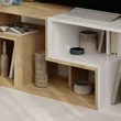 TV szekrény Glis - Sapphire Oak, White