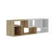 TV szekrény Glis - Sapphire Oak, White