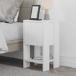 Éjjeliszekrény Ema - White, White