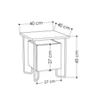 Éjjeliszekrény Acres Nightstand - Dark Coffee