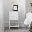 Éjjeliszekrény Ema - Carrara Marble