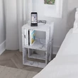 Éjjeliszekrény Lonie - Carrara Marble