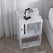 Éjjeliszekrény Lonie - Carrara Marble