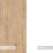 Éjjeliszekrény Ema - Sapphire Oak, White