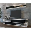 TV szekrény Sims - Black, White