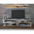 TV szekrény Sims - White, Teak